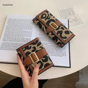 Women's Fashion Leopard Print Wallet, Trifold Short & Long Purse Card Holder for Daily Use,summervibes