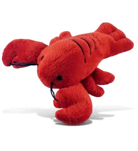 DolliBu Red Lobster Plush Fridge Magnet - Soft & Fluffy Unique Design for Home Office Decor & Note Holder - High-Quality Ocean Life Plush Animal Magnet