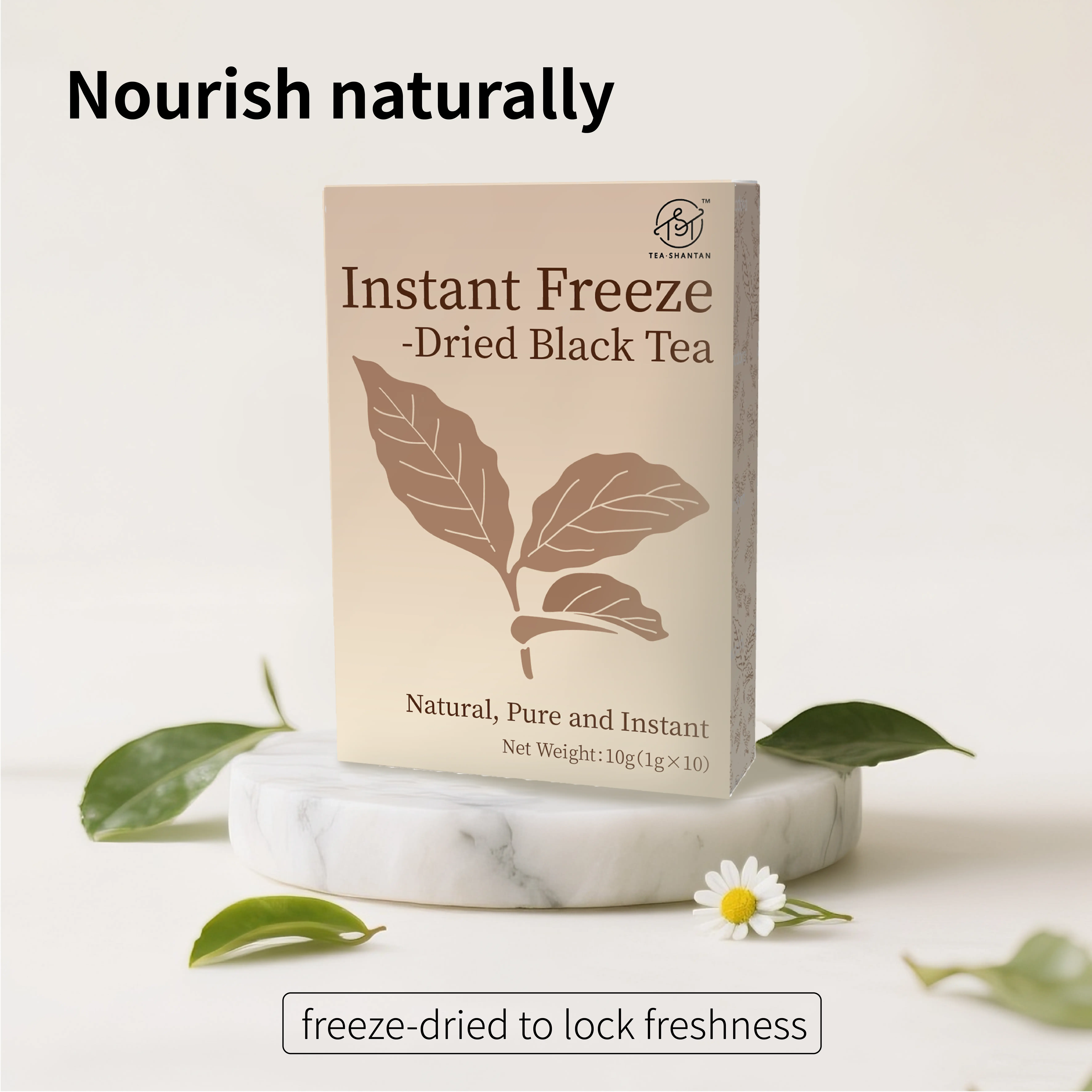 Buy Three Get One Free (Get Rose WhiteTea) Nourish Naturally Instant Freeze-Dried Black Tea Powder10g 1g*10pcs Sweet Potato Honey Flavor Perfect for Hotlced Water DlY Drinks Beverage