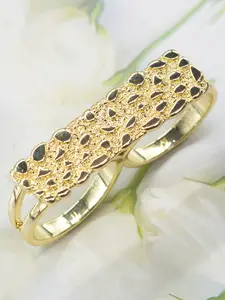 Men's Fashion Hip Hop Rock Geometric Hollow Out Interlocking Finger Ring, Trendy Daily Wear Jewelry, Party Halloween Christmas Jewelry Gifts