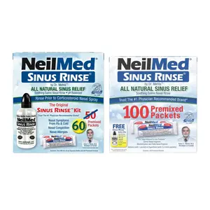 Sinus Rinse Kit &  Sinus Rinse Regular Premixed Packets 100ct