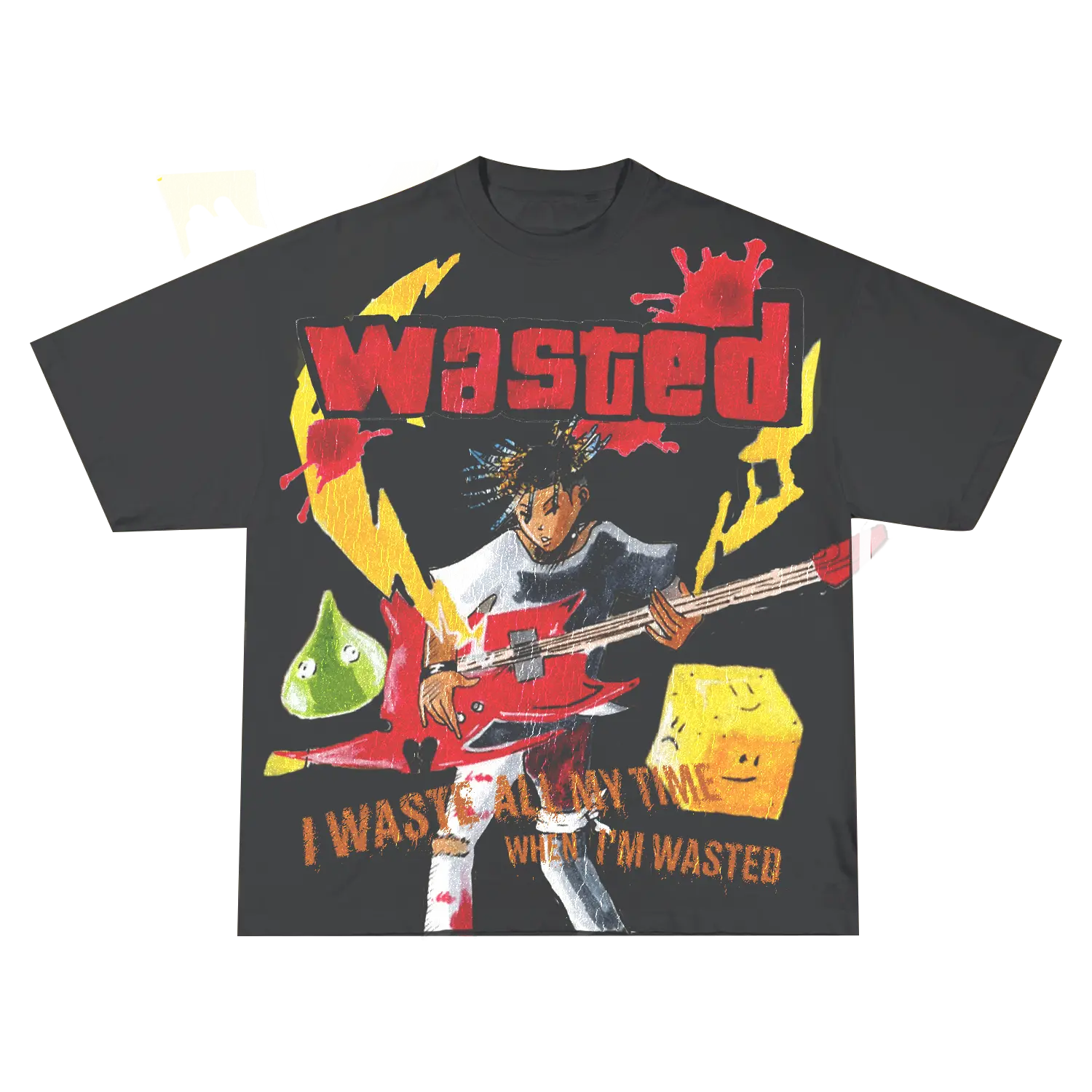 WASTED TEE GBGR - BLACK
