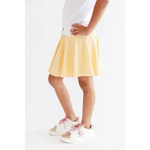 Butter Yellow Twirl Skort
