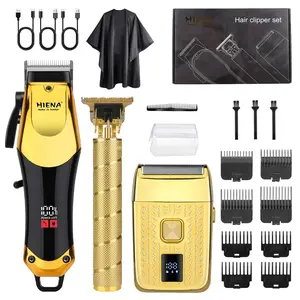 Barber-Grade Cordless Hair Clipper & Trimmer Set｜Smart LED Display & Fast Charge, USB Rechargeable Clipper, Cordless Trimmers Set, High Quality Trimmer, Trim Kit, All-in-One for Hair & Beard. A Premium Gift for Men, Barber Clippers