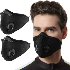 1 Set/2 Sets/4 Sets Breathable Reusable Face Masks, with Activated Carbon Filters, Dustproof, Reusable, Windproof, Face Masks Suitable for Woodworking, Cycling, Mountaineering, Running, Walking, Reusable, Perfect Christmas Gift