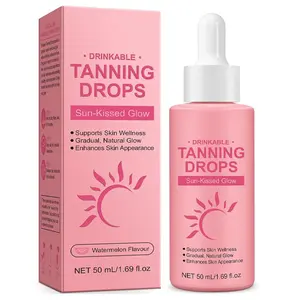 NEW 2026!!! Drinkable Tanning Drops,Natural Oral Tanning Drops-Sunless Self Tanner Supplements for Glowing Skin, Vegan-for All Skin Type