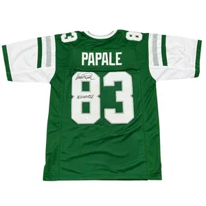 Vince Papale Autographed Philadelphia Eagles (Green #83) Custom Jersey w / "Invincible" - Beckett