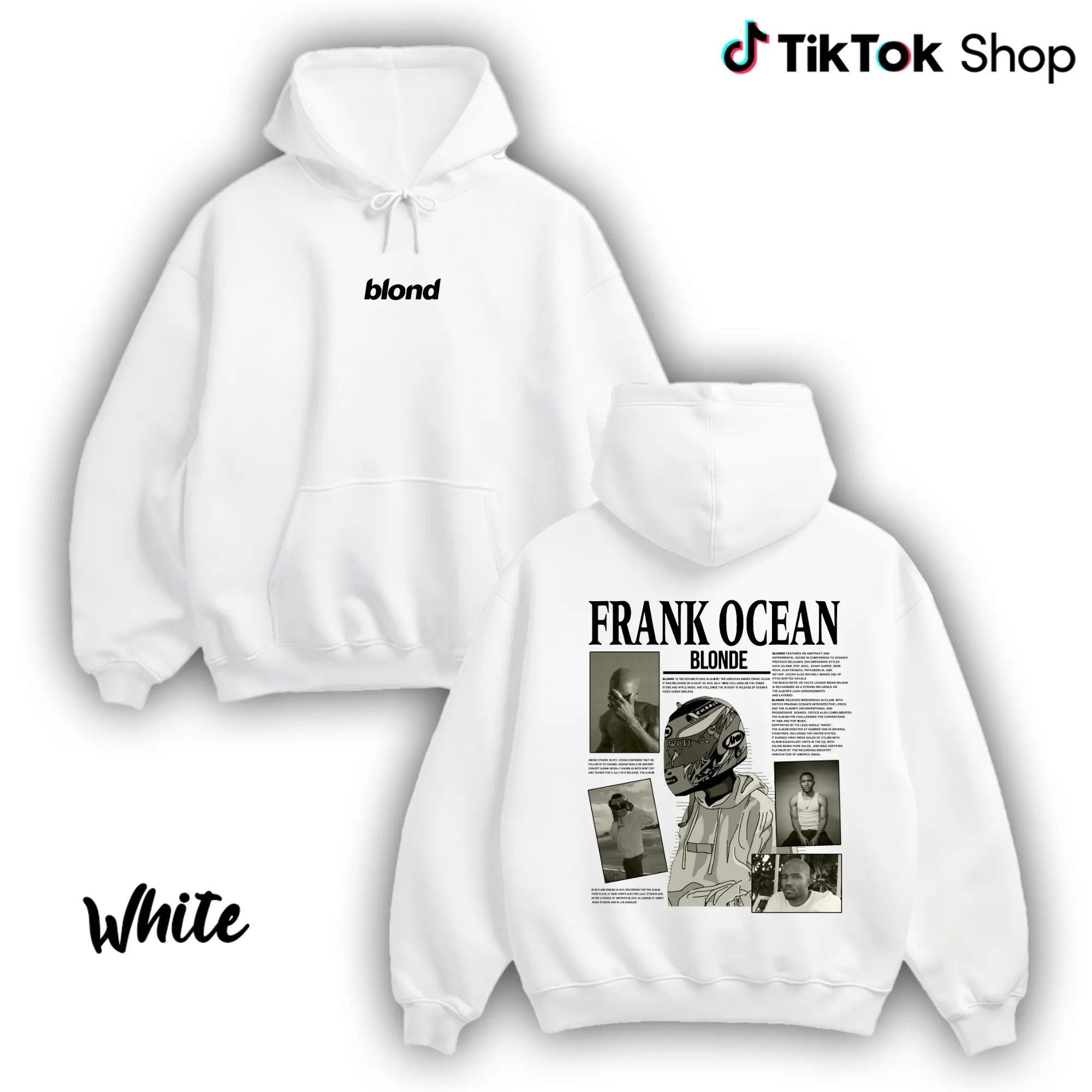 Frank Ocean Blonde Hoodie For Men For Women, Back Graphic Hoodie, Cotton Menswear Top, Trendy Streetwear Design, Music Lover Apparel