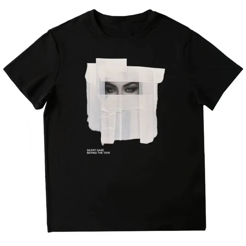 Embrace Moody Contemporary Visual Aesthetics And Express Deep Inner Thoughts While You Wear This Art Graphic T Shirt For Urban Street Outings