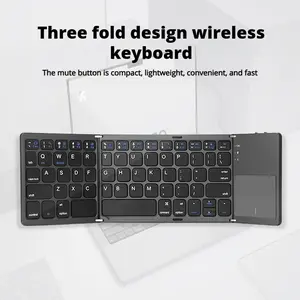 Mothersdaygift Portable Mini Foldable Bluetooth-compatible Wireless Keyboard with Mouse Touchpad, Ideal for Laptops, Phones & Computers, Compact Design, Folding Wireless Keyboard swivel tiktokshopspringglowup tiktokshopmemorialday  Digital
