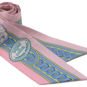 Pre-owned Hermes Silk Twilly