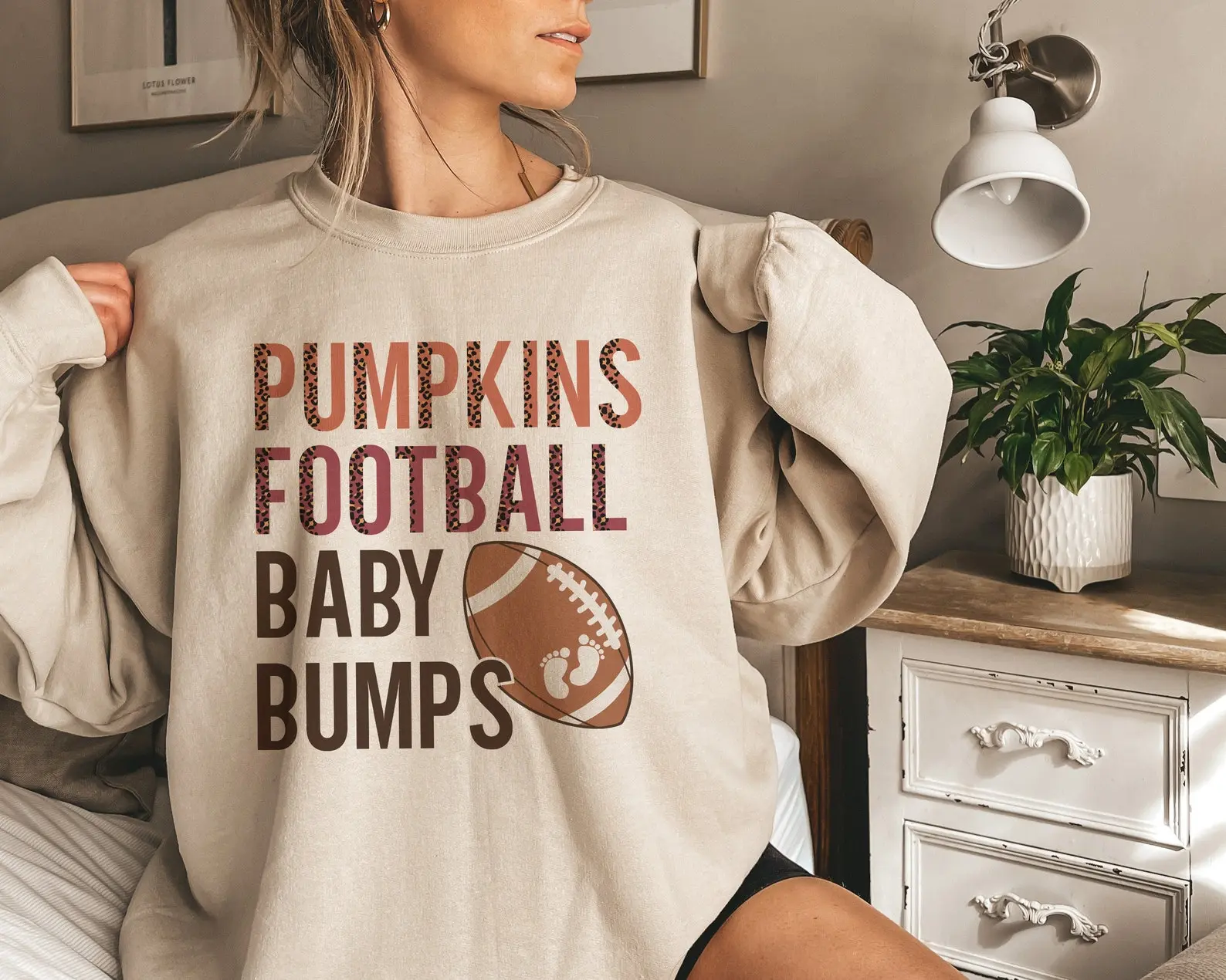 Football Baby Bumps Pregnancy Announcement Sweatshirt Fall Maternity Sweater Football Baby Reveal Hoodie Thanksgiving Maternity Sweat Shirt
