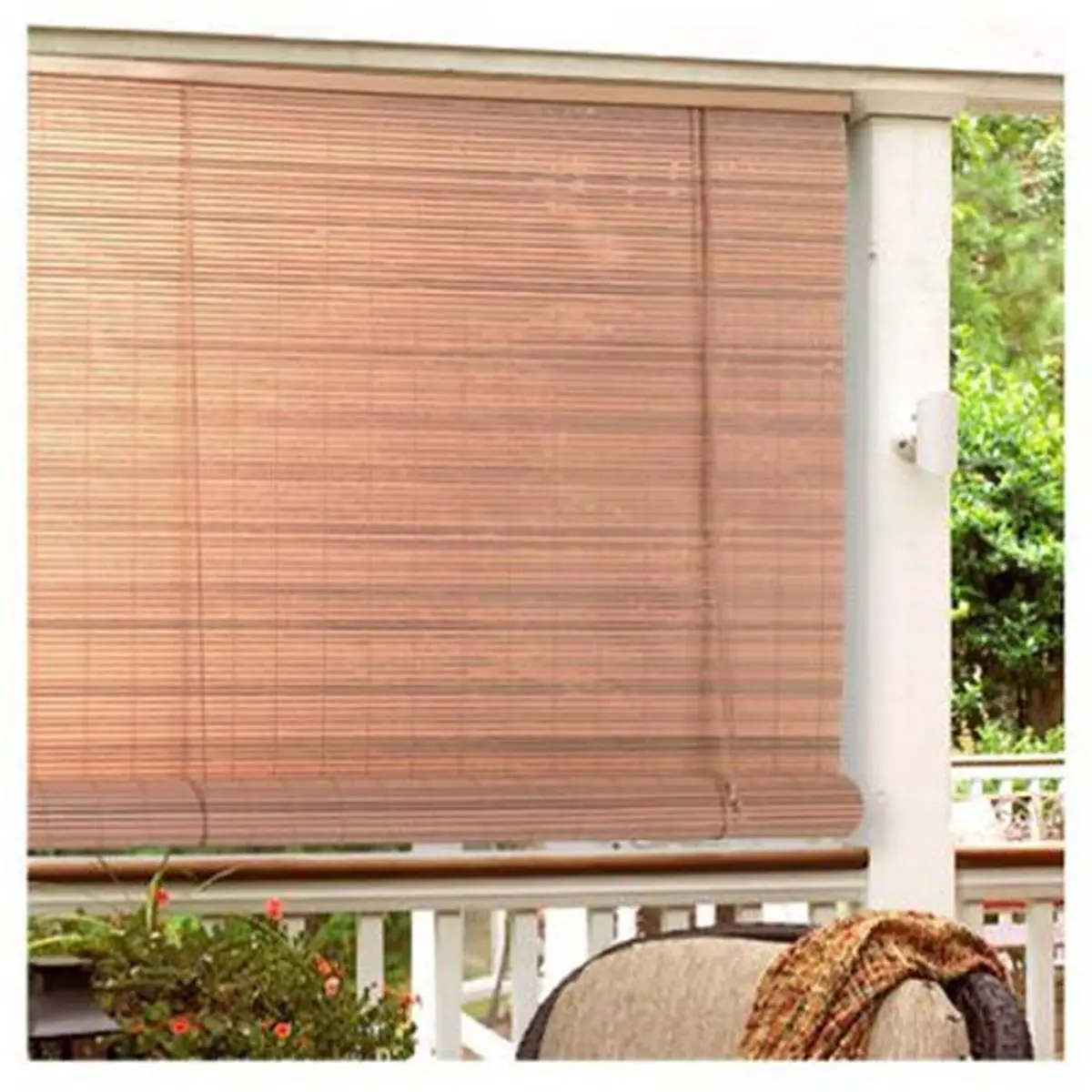 212 MAIN Wood Grain PVC Roller Blinds, 36x72 in., Light-Filtering Window Cover with Automatic Cord Lock, Washable for Baby Rooms & Sun Rooms, Durable, Room Decor Blinds