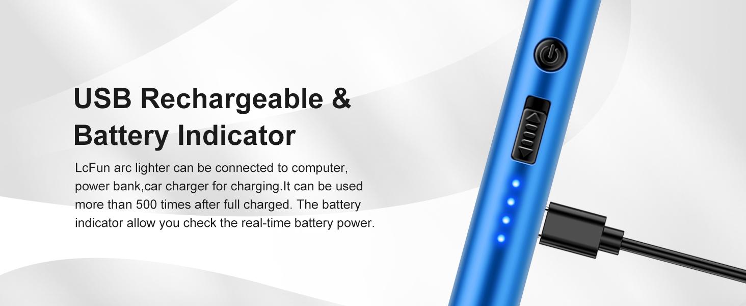 ISUNMEA 2 Pack Candle Lighter Windproof USB C Rechargeable Electric Lighters with 360° Flexible Neck & Safety Lock, Windproof Flameless Long Lighters Matches for Candle, Grill, BBQ, Camping, Gas Stoves