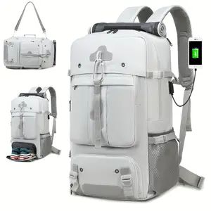 13.21gal High-Capacity Hiking Backpack, Outdoor Camping Backpack, Backpack with Shoe Compartment, Women'S Luggage Bag