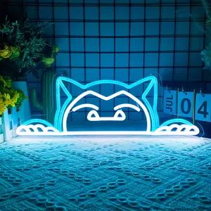 Cute Bear LED Neon Light Sign Wall Mounted Night Light Indoor Wall Lights Bedroom Game room Home Room Gift Light Decor Decorative Neon Light