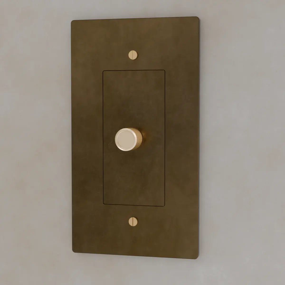 The Brass Rotary Dimmer Switch (1 to 5 Gang) - Vintage Brass
