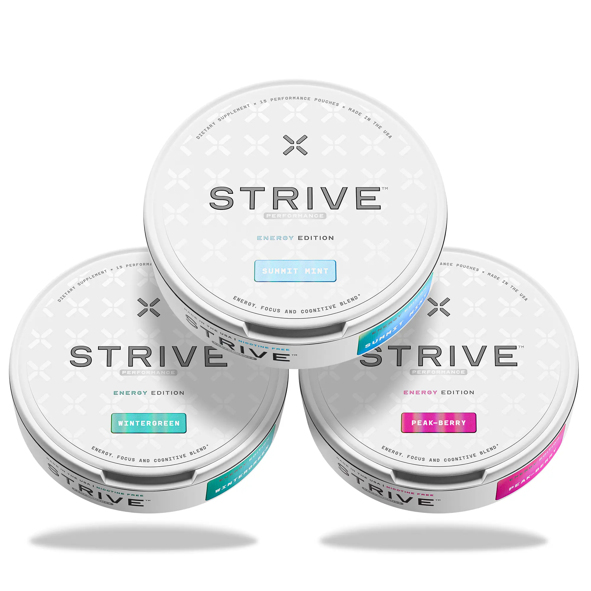 Strive Performance • Variety Pack (3 pack) • Caffeine Energy Pouches