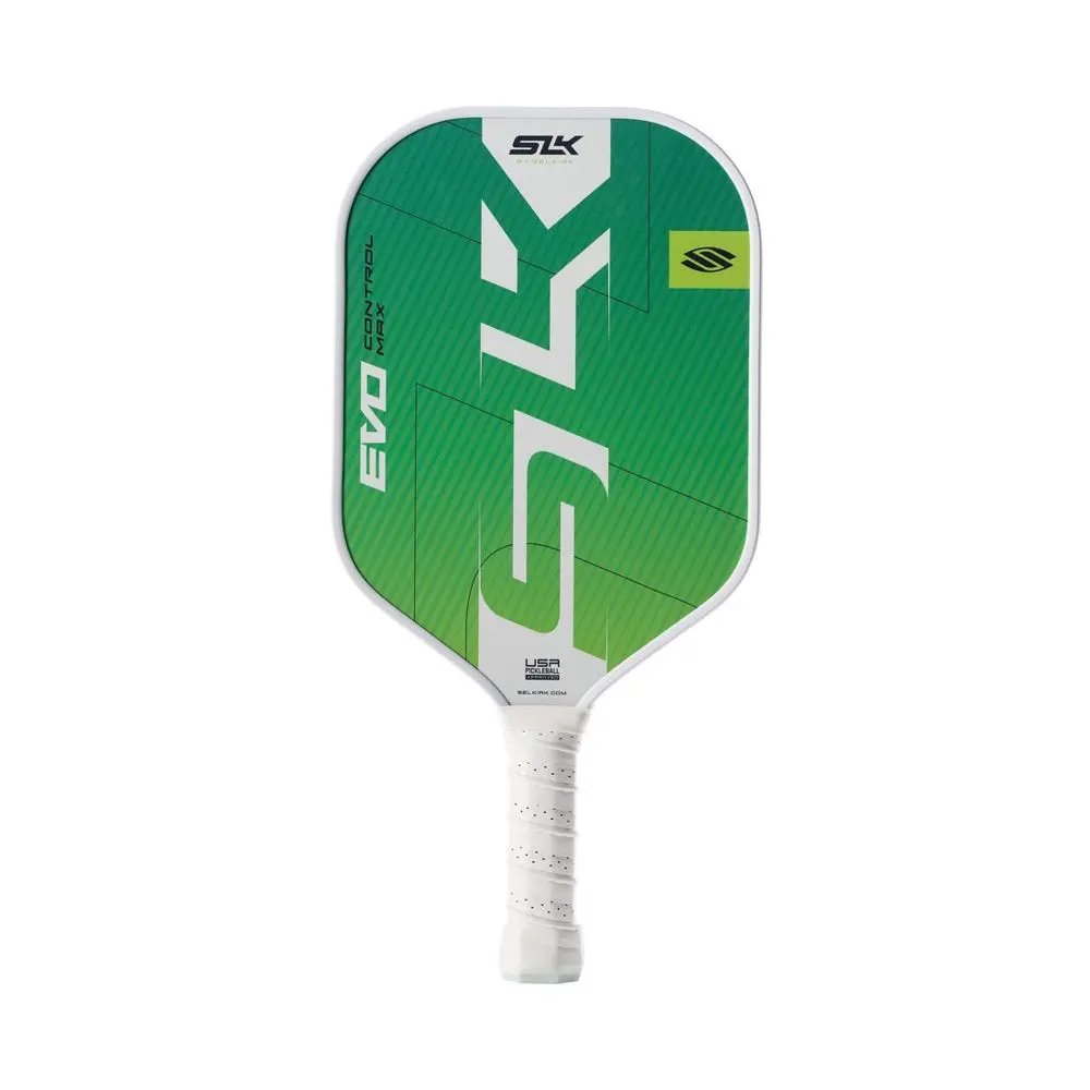Selkirk Sport 16 in Evo Control Max Traditional Pickleball Paddle - Citron, Carbon Fiber, Polypropylene, Medium Flex, 4-1/4 Grip