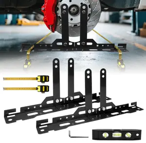 Wheel Alignment Tool Kit with 2 Measuring Tapes – Heavy Duty Toe Plates, Automotive Alignment Tools for Car, Truck, SUV – Camber Alignment Tool Alternative for Measuring Wheel Toe