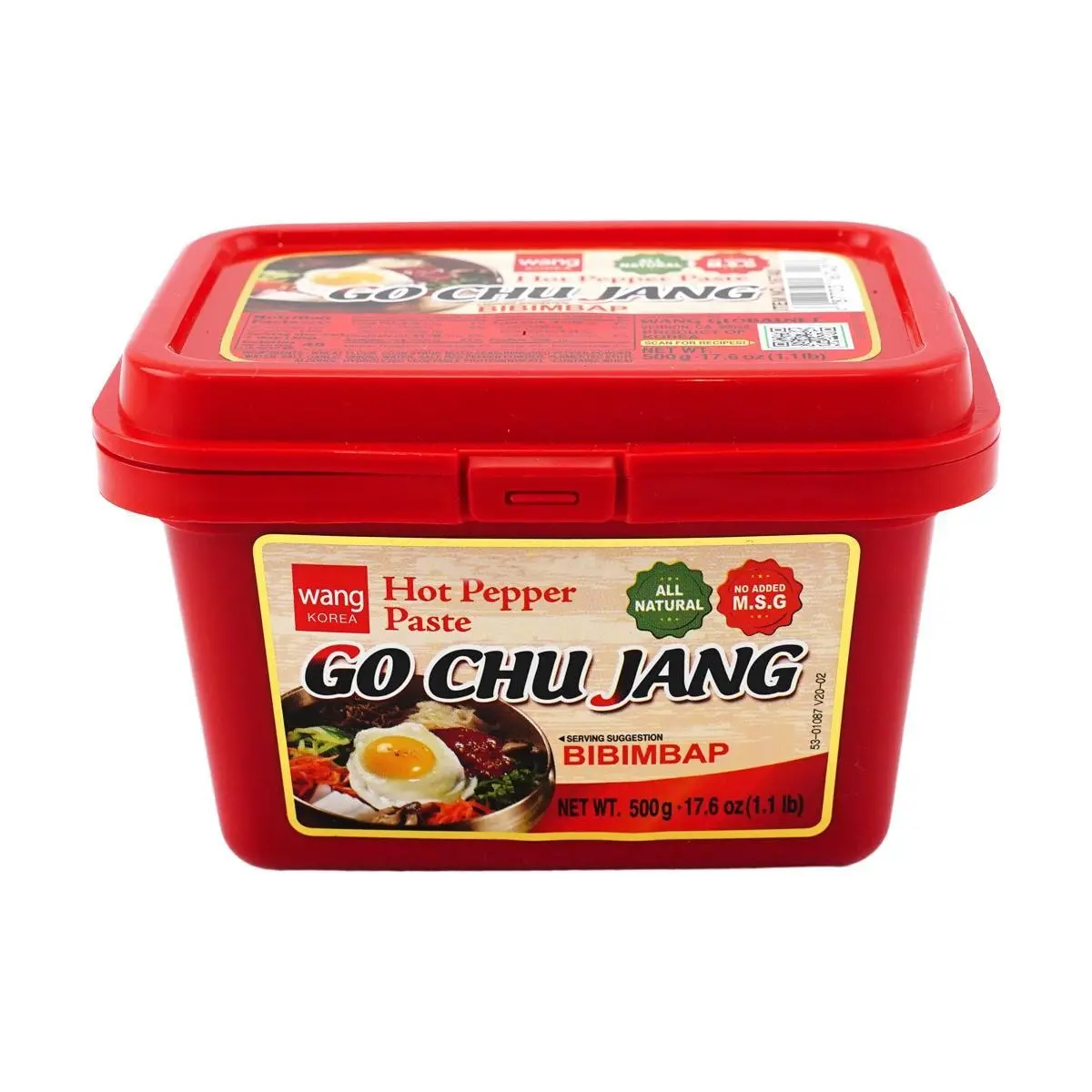WANG FOOD Korean Gochujang Spicy Pepper Paste 1.1lb - Authentic Korean Chili Sauce for Cooking & Dipping