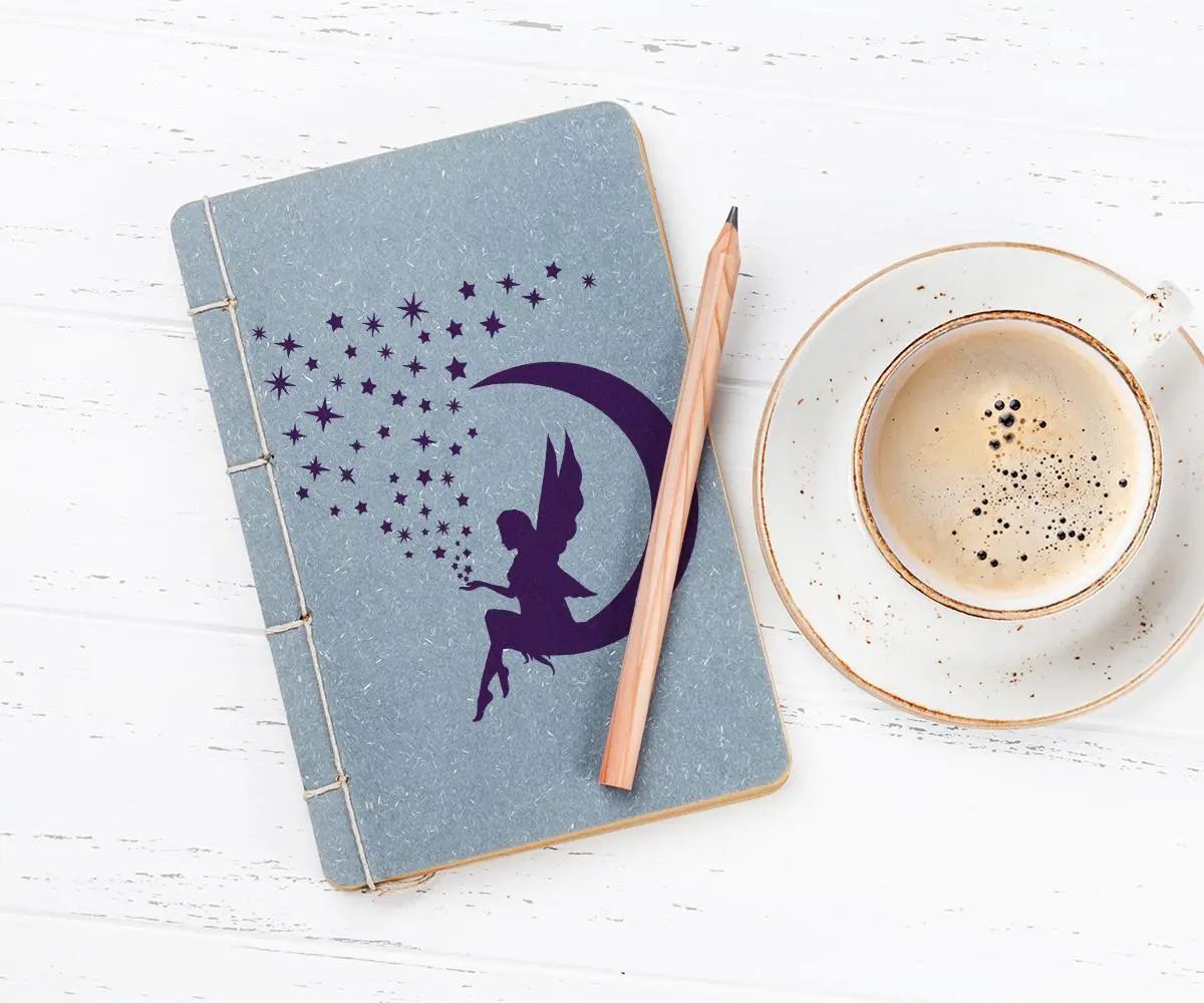 Moon Fairy Stencil - Art and Wall Stencil