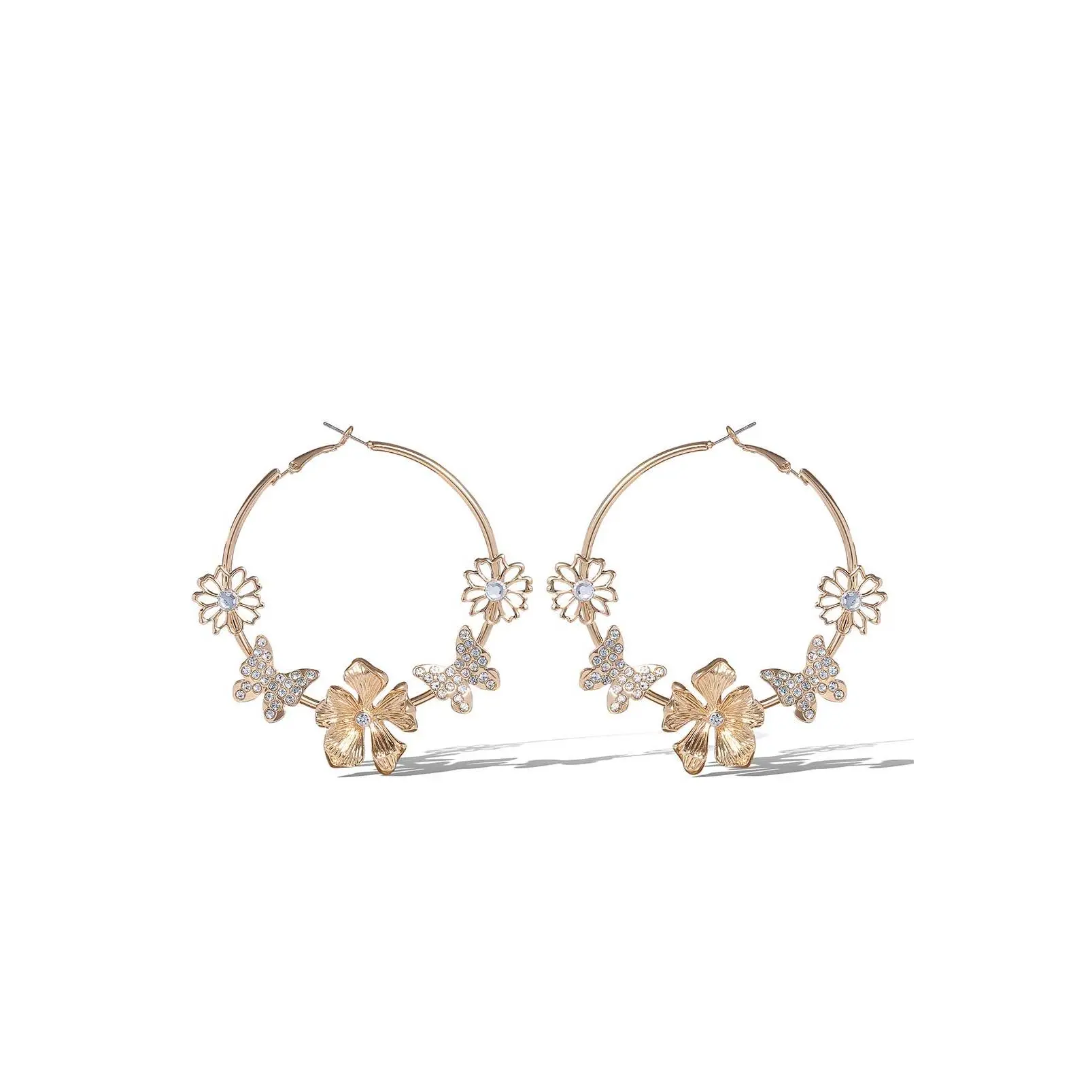 Accented Hoop Earrings