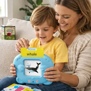 Montessori Talking Flash Cards for Toddlers 1-6, 112 Double-Sided Cards with 224 Sight Words, Screen-Free Preschool Educational Toy, Pocket Speech Therapy Learning Device, Autism Sensory Toy, Birthday Christmas Gift for Boys Girls Kids