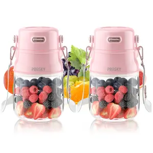 Prasky Personal Blender for Shakes & Smoothies, 27oz Cup, Type-C USB Rechargeable, BPA-Free, Dishwasher Safe Parts, Portable Blender for Travel & Gym
