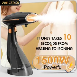 Handheld Garment Steamer for Clothes, 1500W Steamer with 30s Fast Heat-Up - Detachable & Interchangeable 168ml/288ml Water Tank, Portable Travel Clothes Steamer for All Fabrics, Plancha a Vapor para Ropa