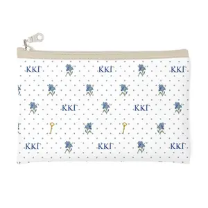 Kappa Kappa Gamma Cosmetic Bag with Irises and Keys