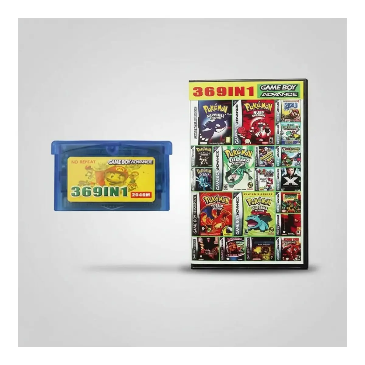Nintendo Game Boy Advance 369 in 1 Games for GBA GBM GBA SP NDS NDSL - Multi Game Collection