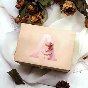 Rectangular Wooden Storage Box, Minimalist & Stylish Design, Lid-Style with Metal Clasp, Perfect for Jewelry Organization, Elegant Jewelry Organizer, Ideal Gift