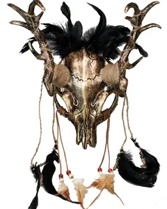 Elk and Antler Horns Headpiece
