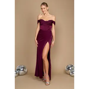 Dylan & Davids Corset Satin Formal Evening Dress