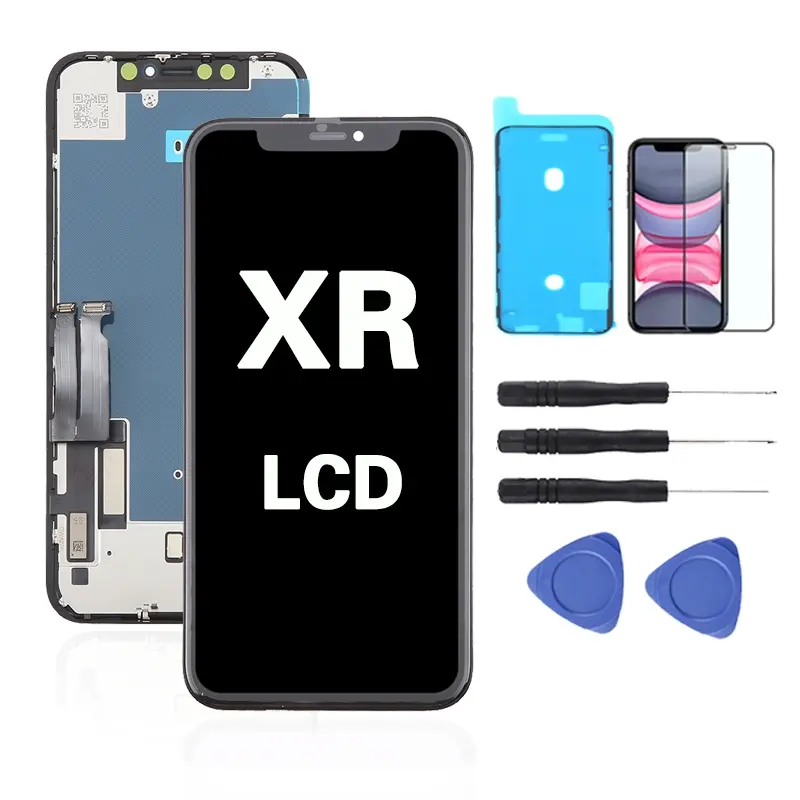 iPhone XR Screen Replacement, 6.1-inch LCD Display, Compatible with Smartphone Models A1984, A2105, A2106, A2108, Includes Touch Digitizer Assembly, Repair Tools Included, Accessories