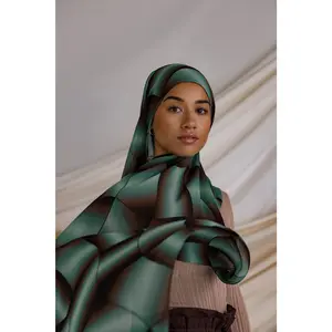 VELA Aurora Grid Print Modal Hijab