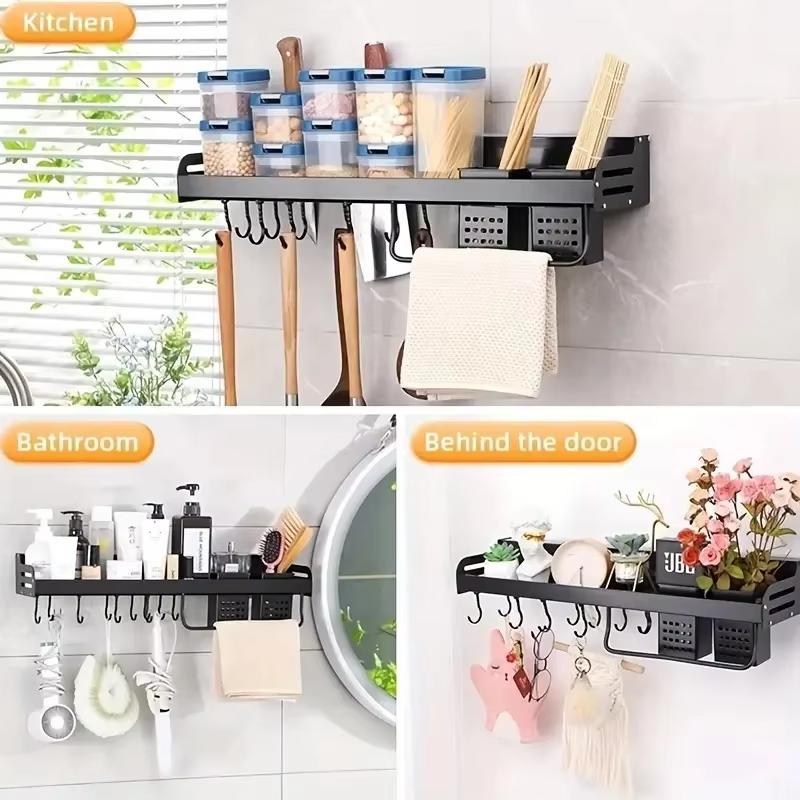 Kitchen Spice Knife Holder Storage Rack Knives Holder Knife Stand Spice Rack Organizer Shelf Wall mounted Knives Holder