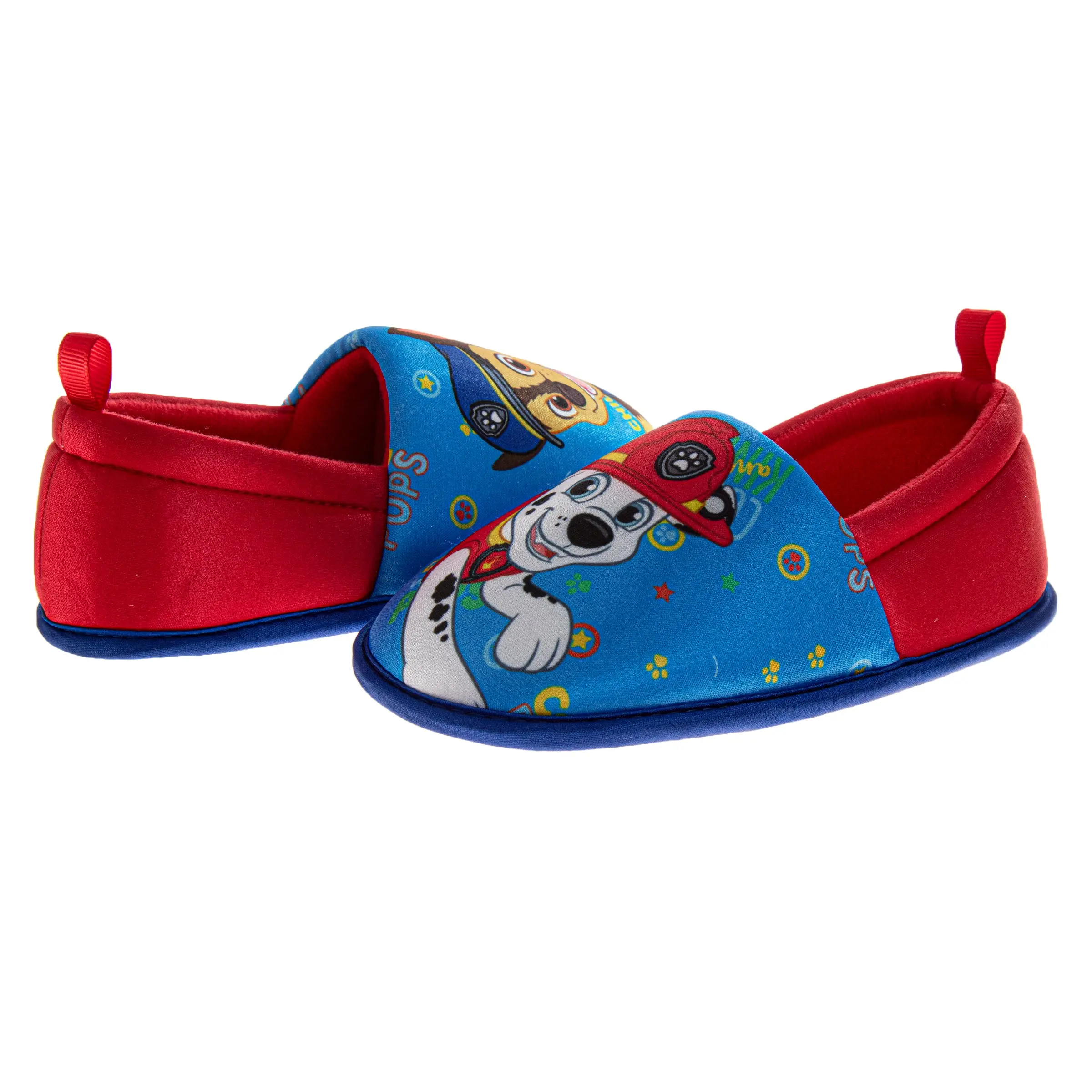 Josmo Shoes for Boys, Paw Patrol Plush Slip-On Slippers with Cartoon Graphic, Soft Cushioned for Toddlers, Ideal for Lounging at Home, Soft Cushioned Slippers, Bedtime, 4 - 5 Years, Indoor Use, 3-6 Years