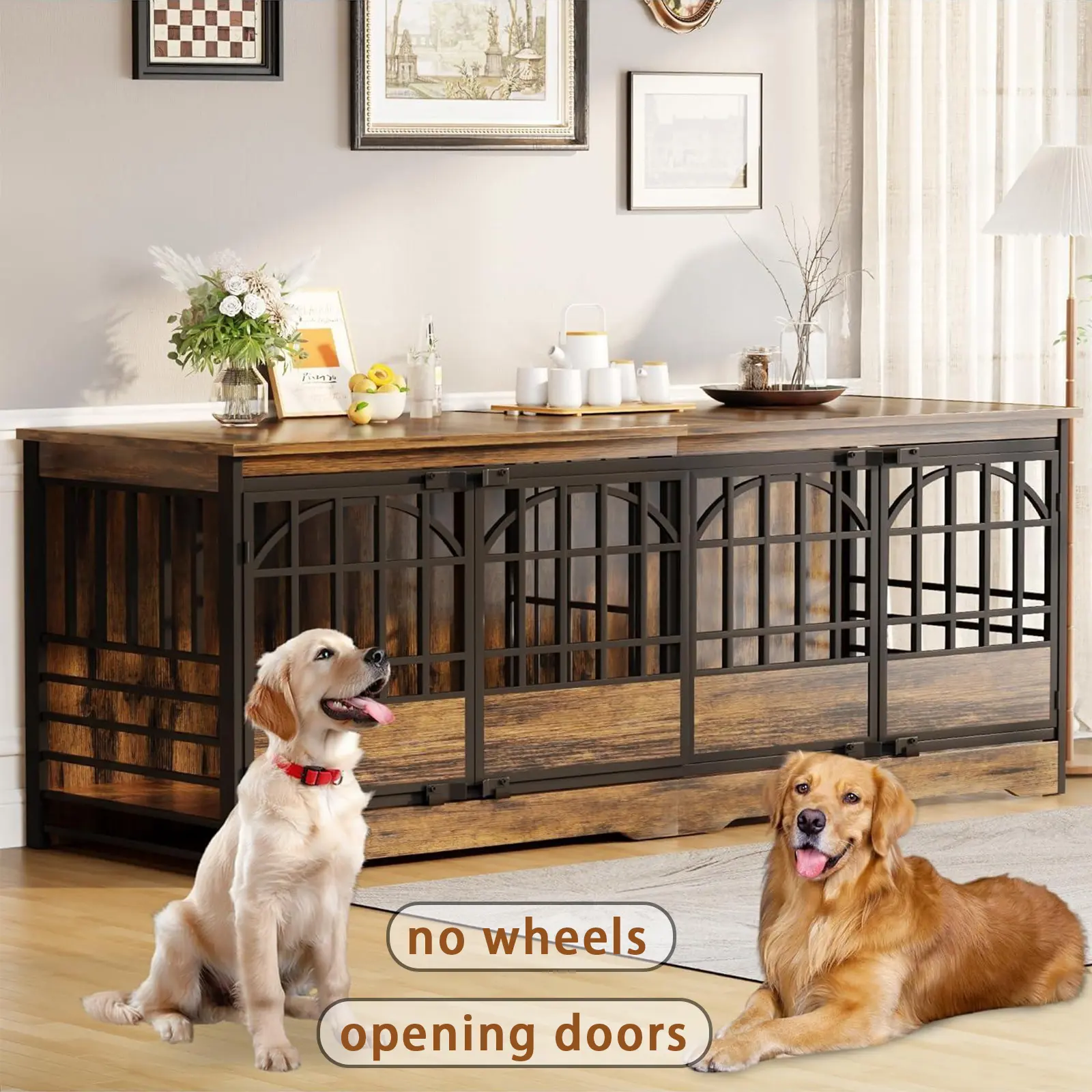 Brown （ No Wheels ）86"L x 28.34"W x 31.69"H