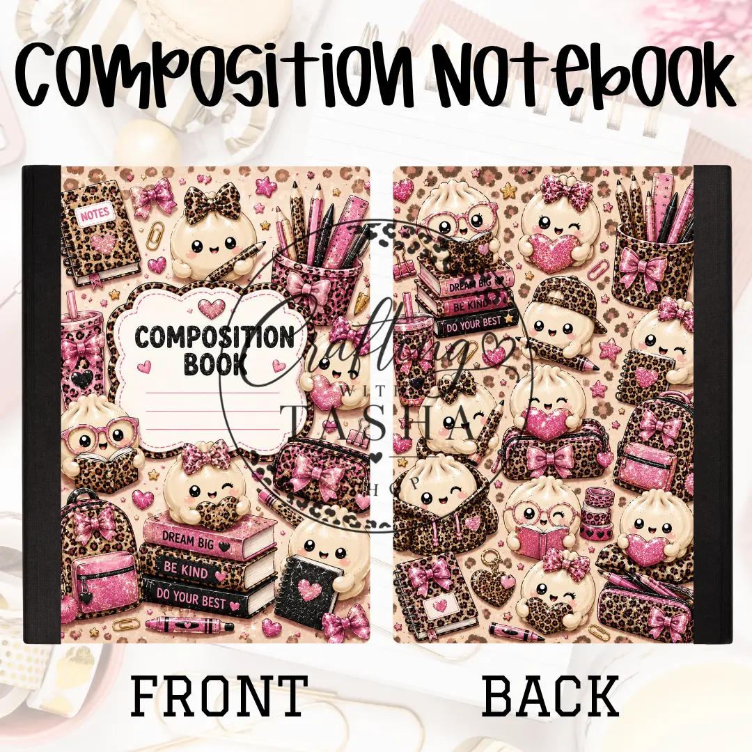 Dumpling Leopard Composition Notebook