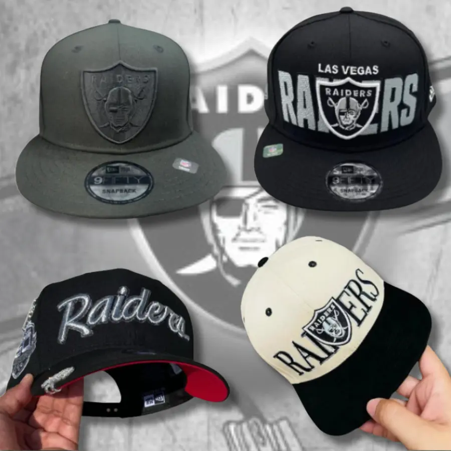 New Era Las Vegas Raiders Trucker Snapback Cap – Adjustable NFL Hat with Embroidered Raiders Shield Logo for Men & Women, Limited Edition 2026 Urban Streetwear Gorra premium, ideal para destacr tu estilo en TikTok.