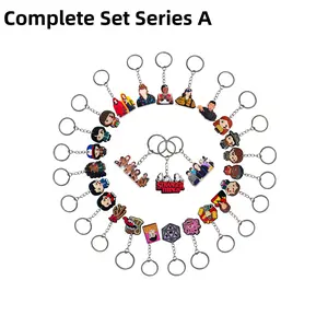 Stranger Things anime merchandise: full range of keychains, bag charms, and decorative pendants.keychain