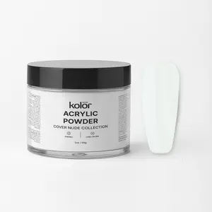 Milky White Acrylic Nail Powder for Manicure & Nail Art by KolorAcrylic
