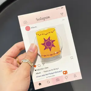 Fairytale Sun Phone Grip, Lantern Princess Inspired Pop Socket, MagSafe Kindle Holder, Fantasy Purple Phone Stand Gift