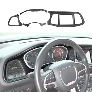 Perfect Compatibility Central Control Dashboard Panel Trim Cover, for 2015+ Dodge Challenger Car Interior Sticker Accessory Decal For Cars Vinyl Decals
