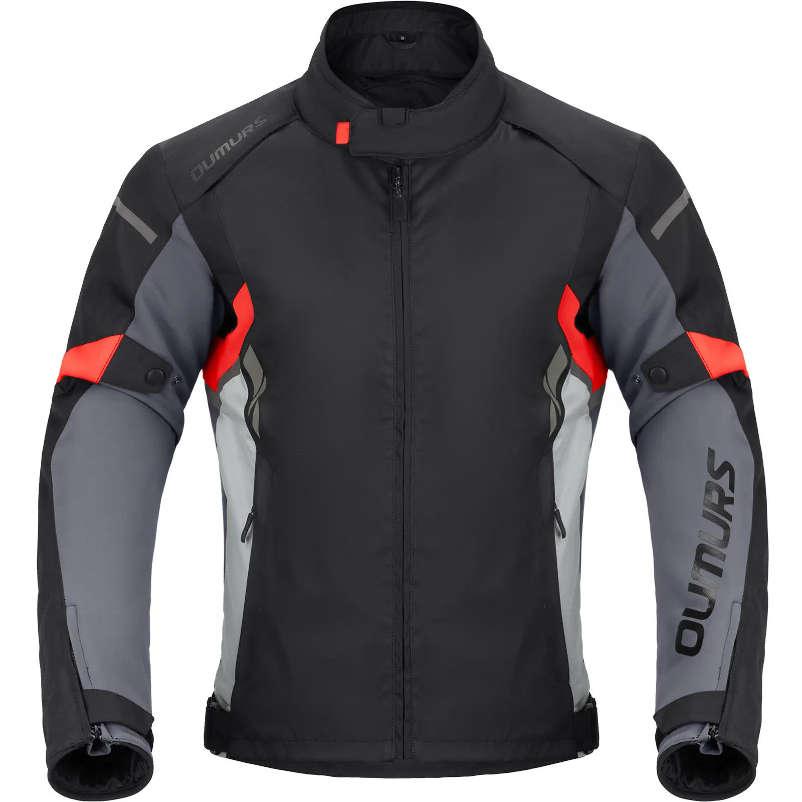 Oumurs Motorcycle Jacket With CE Certified,600D Nylon 3-in-1 Windproof Riding Jacket, All Season Jacket with Removable Liner