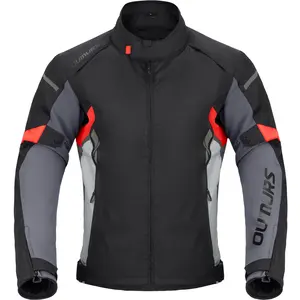Oumurs Motorcycle Jacket With CE Certified,600D Nylon 3-in-1 Windproof Riding Jacket, All Season Jacket with Removable Liner