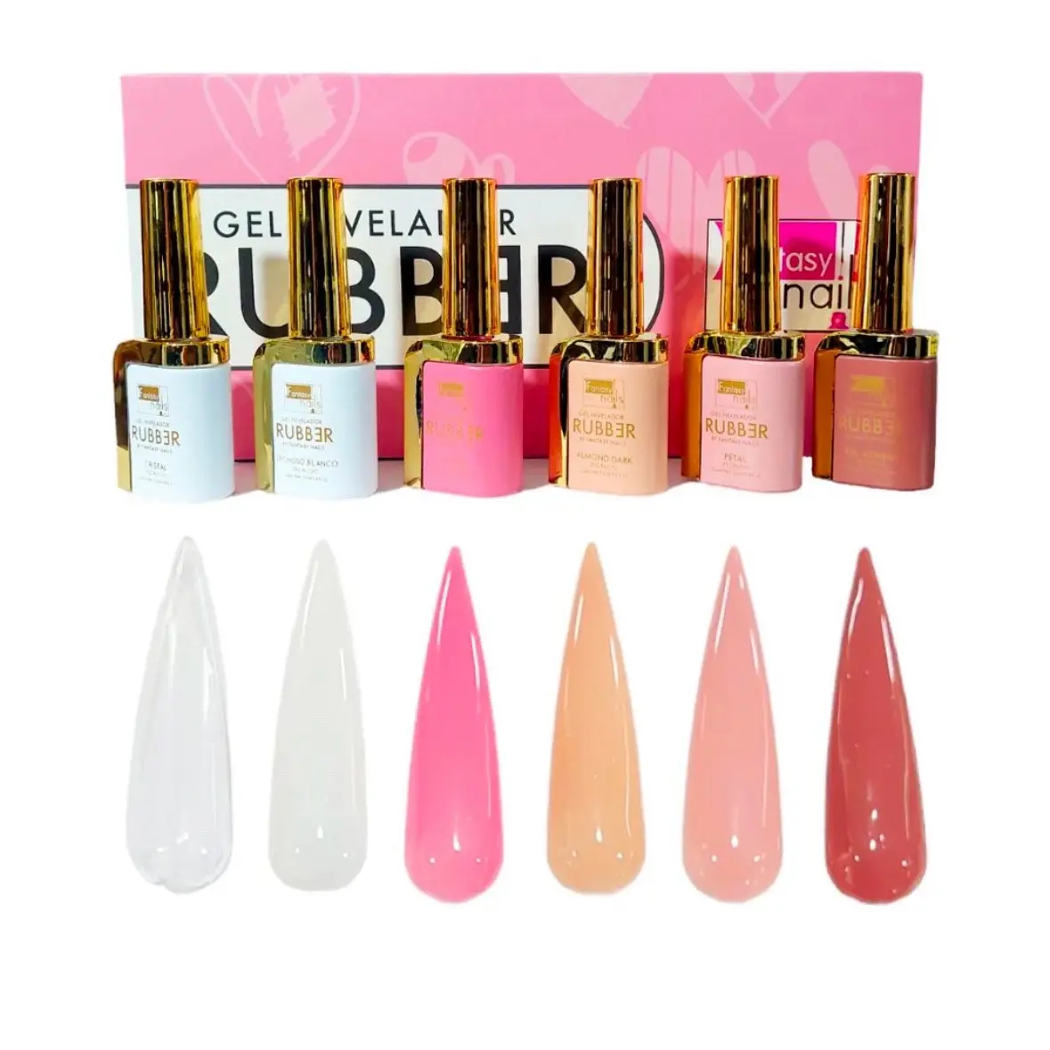 Fantasy Nails Rubber Gel Collection 6colors