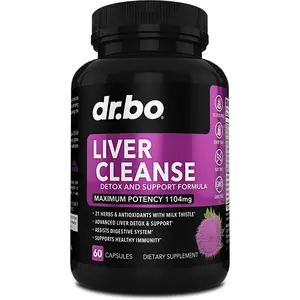 Dr. Bo Liver Cleanse Detox & Repair - Liver Health Support, 21 Ingredient Dietary Supplement with Milk Thistle, Dandelion & Beetroot